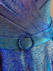 Elegant Glamour Ball Gown Strapless Blue Sequin 21st Birthday Dresses Evening Gown Birthday Outfits Evening Dress For Women DP1530