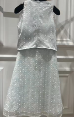 Fairytale Round Neck Sheath Homecoming Dress Chiffon Beaded Short Birthday Skirt Sequin Sweet Party Dress DP2808