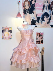 Sweet Pink A-Line Spaghetti Strap Short Homecoming Dress Taffeta Birthday Dress Formal Dress DP2912