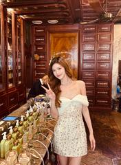 Elegant Off-the-shoulder Sheath Satin Diamond Short Birthday Dresses Sexy Homecoming Dresses DP3006