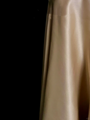 Vintage Mermaid Halter Sleeveless Satin Long Prom Dresses Ruffles Evening Gowns Evening Dress DP940