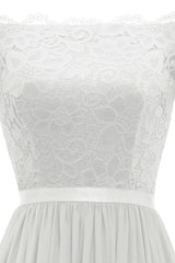 Navy Long Lace Formal Dress