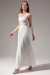 Ivory Long Bridesmaid
