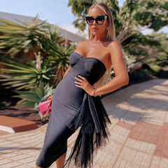 Sexy Sheath Strapless Evening Dress Elegant Homecoming Dress SH585