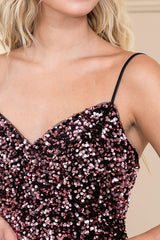 Sparkly Straps Sequin Sweetheart A-Line Short Homecoming Dress HD0137