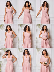 High-Neck Halter Multi Wear Convertible Bridesmaid Dresses