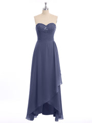 Strapless Sweetheart neck Long Dress with Beaded Stormy