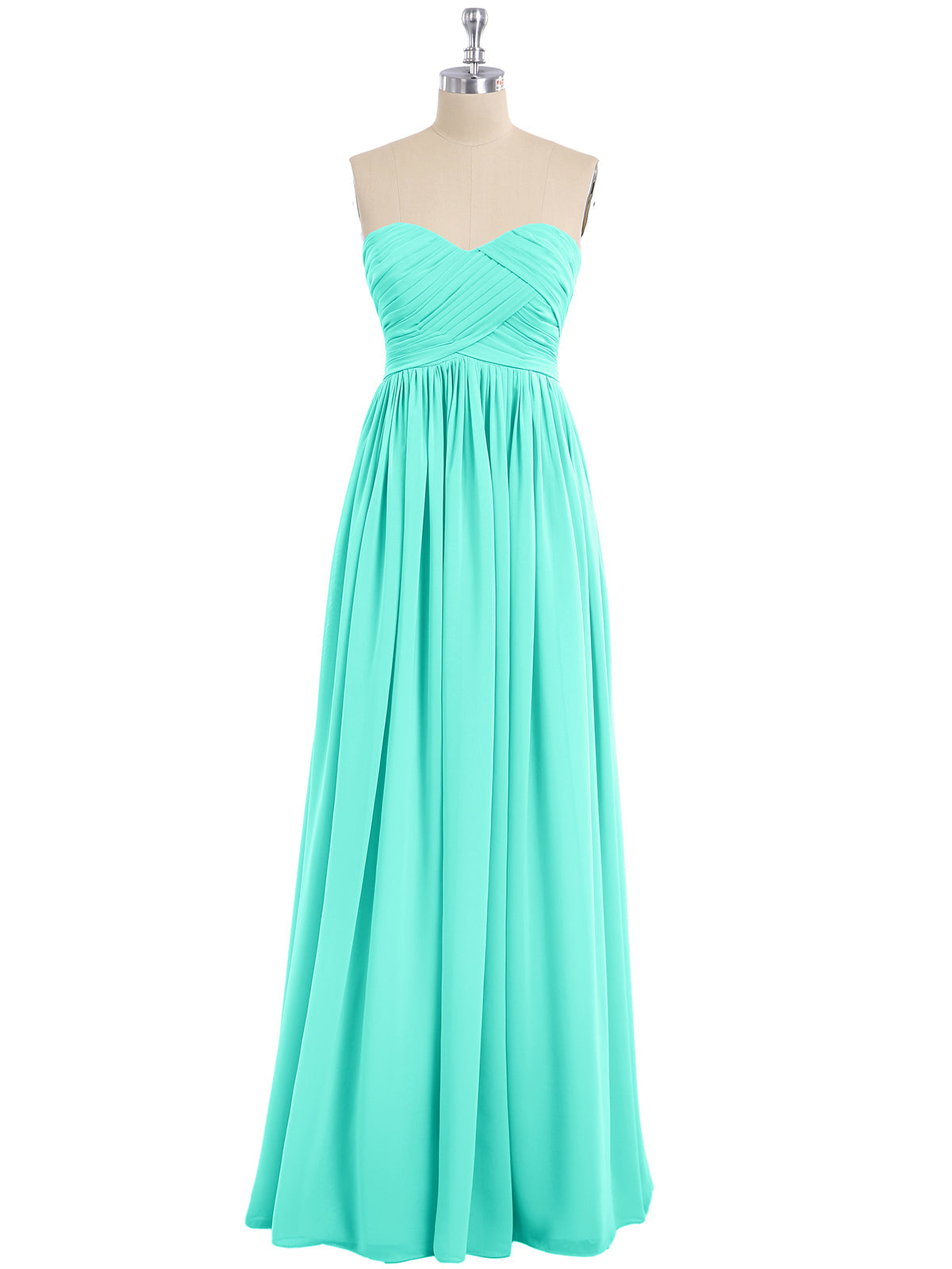 Strapless Empire Bridesmaid Gown with Sweetheart Spa