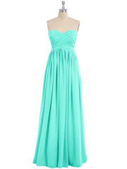 Strapless Empire Bridesmaid Gown with Sweetheart Spa