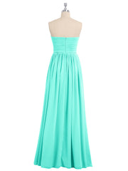 Strapless Empire Bridesmaid Gown with Sweetheart Spa