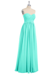 Strapless Empire Bridesmaid Gown with Sweetheart Spa
