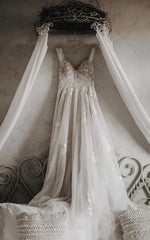 Dress For Wedding Sweetheart Criss-cross Tulle Empire A-line Backless Wedding Dress / Dress For Formal