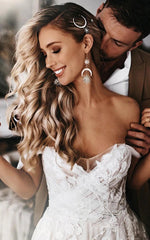 Dress For Wedding Sweetheart Criss-cross Tulle Empire A-line Backless Wedding Dress / Dress For Formal