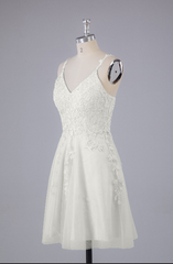 Beautiful Spaghetti Straps V Neck Bridesmaid Dresses