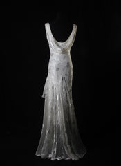 V-neck Chiffon Beaded Long Prom Dress Simple Mermaid Wedding Dress ED01527