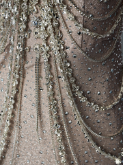 Spaghetti Straps Mermaid Beading Satin Long Prom Dress Rhinestone Formal Evening Dress ED01550