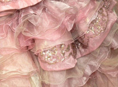 Sweet A-Line Strapless Satin Tulle Sequined Wedding Dress Beaded Diamond Long Ball Gown  ED01585