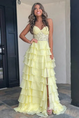 A-Line Sweetheart Neck Chiffon Lace Blue Long Prom Dress, Blue Long Graduation Dress ED01677