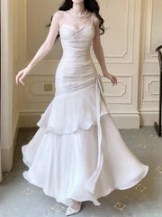 💃Glam Ruffles Prom Dress for Birthday&Graduation-Fairytale Spaghetti Strap  Long Evening Gown ED01754