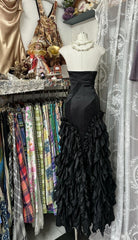 Black Temperament Sweetheart Neck Mermaid Satin Prom Dress Birthday Dress Formal Evening Dress ED01865