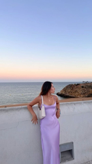 Pink Satin Prom Dress Long Evening Dress Party Dress SH972