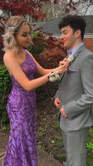 Dark Purple One Shoulder Mermaid Long Prom Dress High Slit Formal Evening Dress SH1086