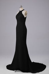 Elegante halter Court Train Bruidsmeisjekleding