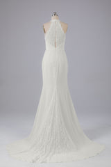 Elegante halter Court Train Bruidsmeisjekleding