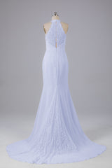 Elegante halter Court Train Bruidsmeisjekleding