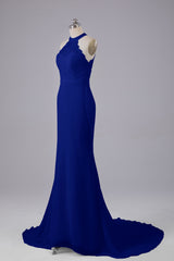 Elegante halter Court Train Bruidsmeisjekleding