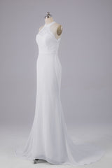 Elegante halter Court Train Bruidsmeisjekleding