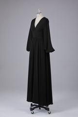 Garnières longues élégantes V Robes de demoiselle d'honneur en mousseline d'honneur