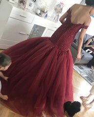 Elegant Mermaid Prom Dresses Lace Off Shoulder