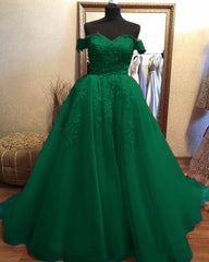 Elegant Tulle Dresses Lace Off Shoulder