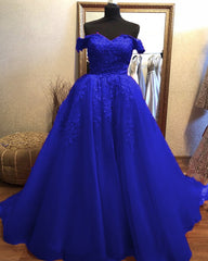 Elegant Tulle Dresses Lace Off Shoulder