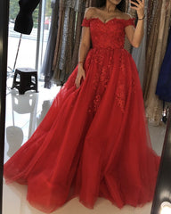Elegant Tulle Dresses Lace Off Shoulder