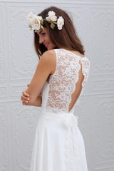 Beach Sleeveless Wedding Dresses