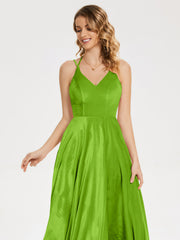 Modest Split Velvet Prom Dresses