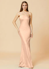 Blue Mermaid Long Bridesmaid Dress