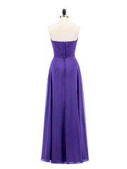 Strapless Bridesmaid Dress with Sweetheart Neck Regency