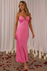 Exquisite fully lined chest pleats with adjustable shoulder straps and back zipper Prom Dresses