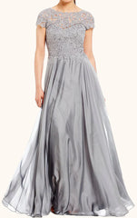 Sleeves Lace Chiffon Formal Mother of the Brides Dress