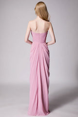 Sweetheart Dusty Rose Empire Long Bridesmaid Dress