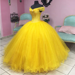 Fairytale Style Off The Shoulder Princess Ball Gowns Quinceanera Dresses