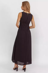 Fashionable sleeveless pleated details with zipper at the back, eye-catching focus Prom Dresses