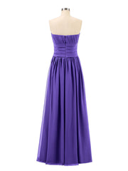 Long Strapless Chiffon Bridesmaid Dress-Regency