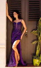 V-Neck Sequin-Embroidered Long Prom Dress G1363