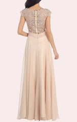 Sleeves Lace Chiffon Formal Mother of the Brides Dress