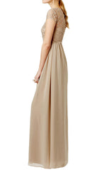 Sleeves Lace Chiffon Long Mother of the Brides Dress