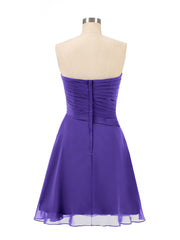 Strapless Short Summer Bridesmaid Dresses-Regency